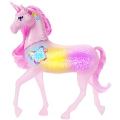 Alternative view of BARBIE UNICORN ROZ CU LUMINI STRALUCITOARE SI SUNETE