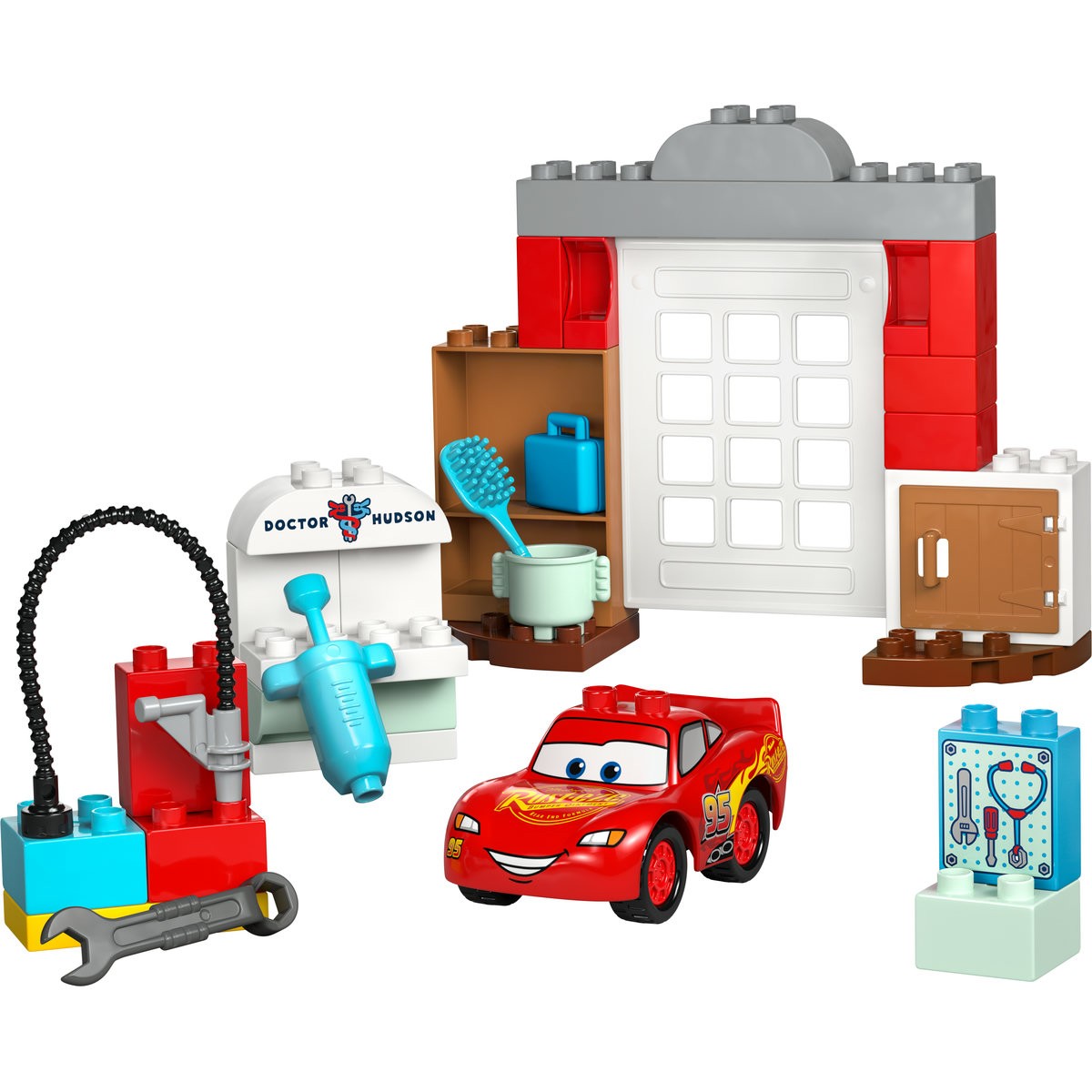 LEGO DUPLO VIZITA LUI MCQUEEN LA GARAJUL LUI DOC 10456 - imagine 2