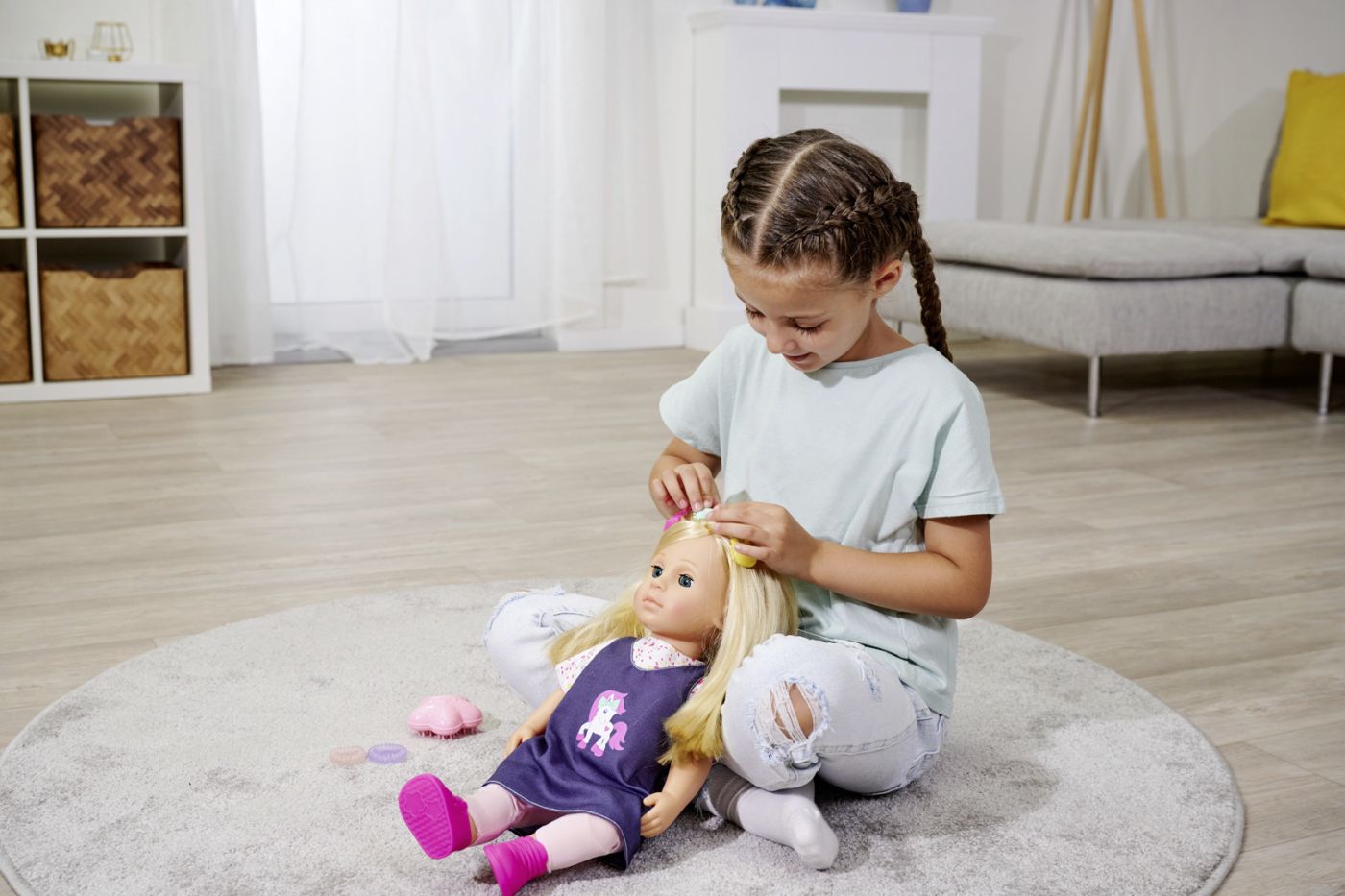 PAPUSA MY LOVE INTERACTIVA CU ACCESORII 43CM - imagine 4