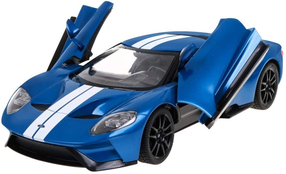 MASINA CU TELECOMANDA FORD GT ALBASTRU CU SCARA 1 LA 14 - imagine 6