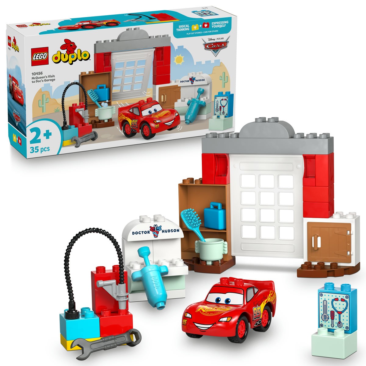 LEGO DUPLO VIZITA LUI MCQUEEN LA GARAJUL LUI DOC 10456 - imagine 7