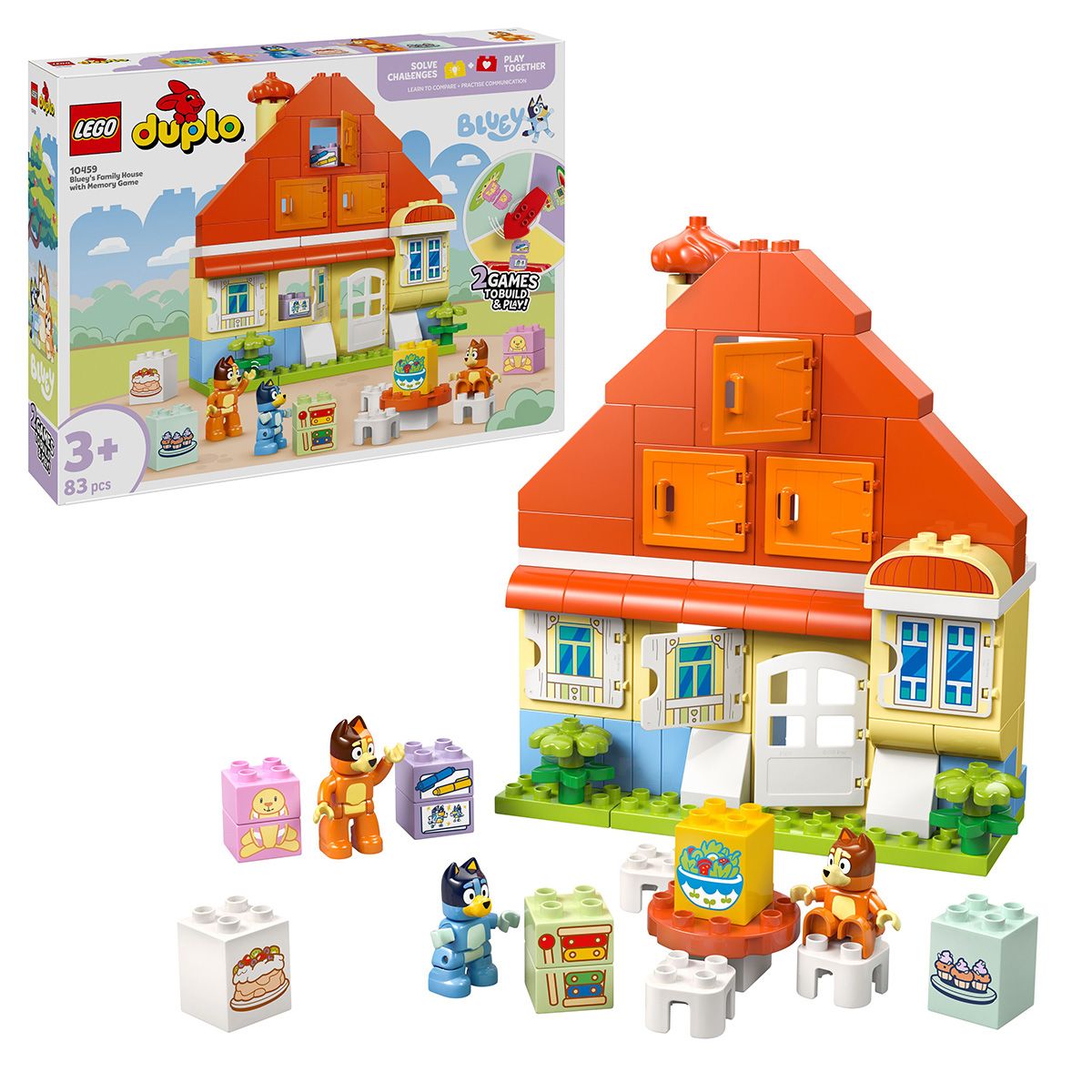 LEGO DUPLO CASA DE FAMILIE A LUI BLUE CU JOC DE MEMORIE 10459 - imagine 8