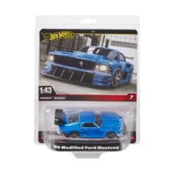 HOT WHEELS PREMIUM REAL RIDERS MASINUTA METALICA MODIFIED FORD MUSTANG 69 SCARA 1:43