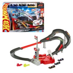Alternative view of HOT WHEELS RACING CURCUIT DE CURSE FORMULA 1 CU 3 MASINUTE INCLUSE