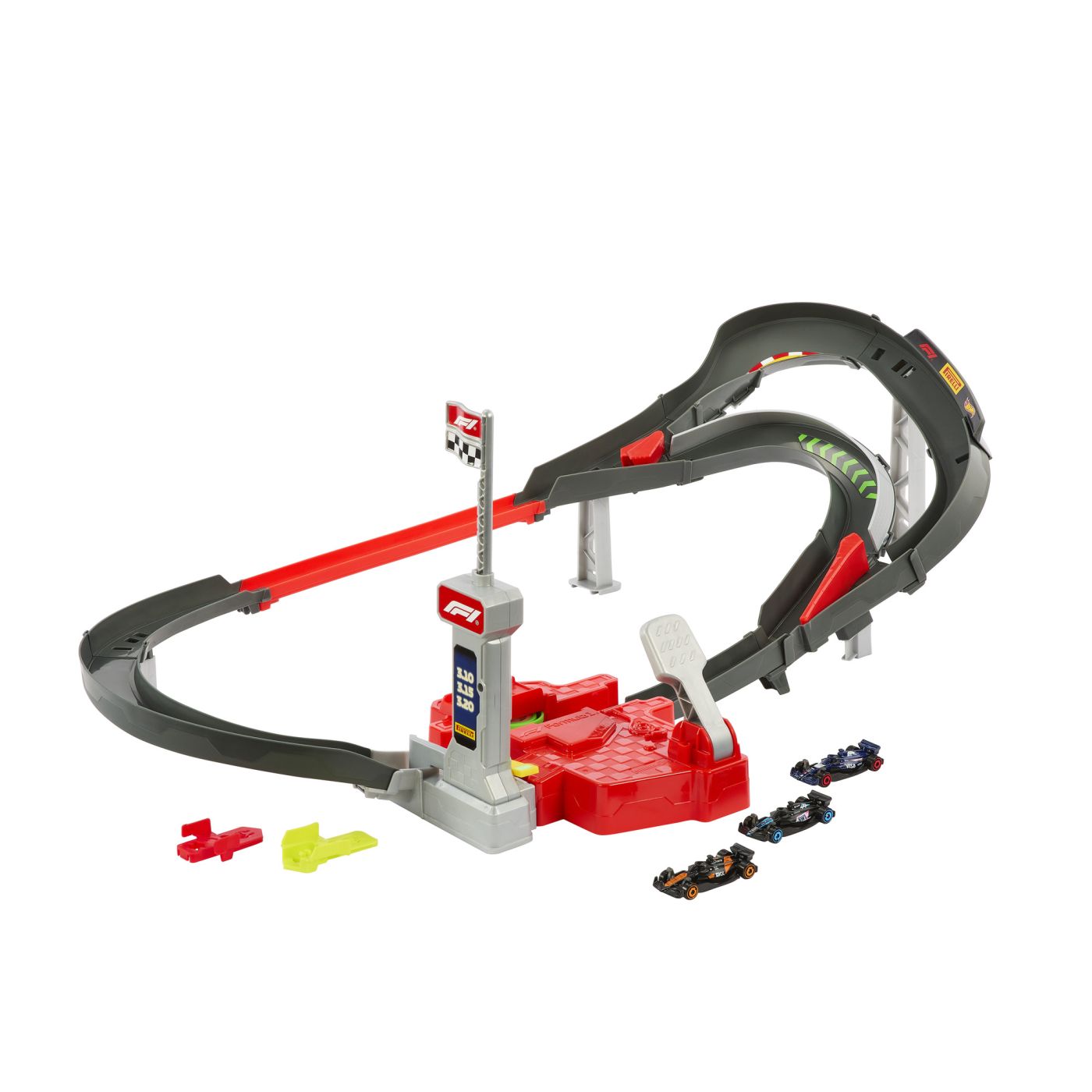HOT WHEELS RACING CURCUIT DE CURSE FORMULA 1 CU 3 MASINUTE INCLUSE - imagine 3