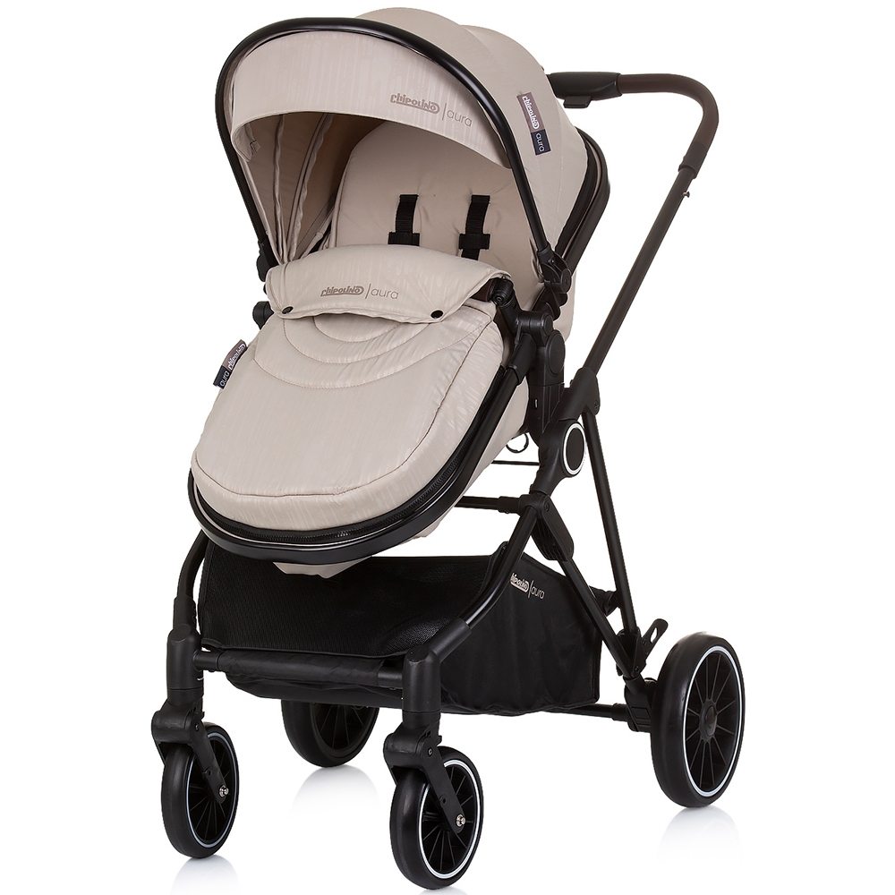 Carucior Chipolino Aura 2 in 1 macadamia - imagine 3