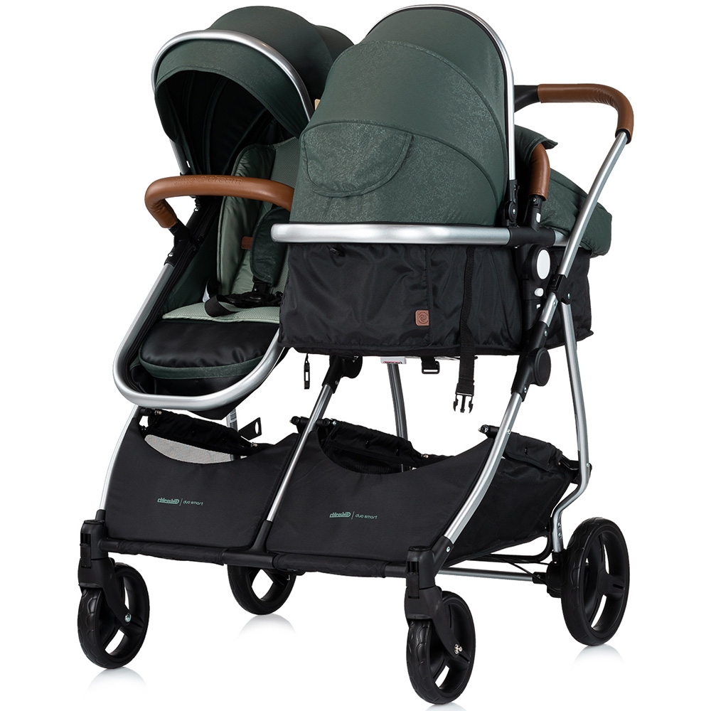 Carucior gemeni Chipolino Duo Smart 3 in 1 basil - imagine 6