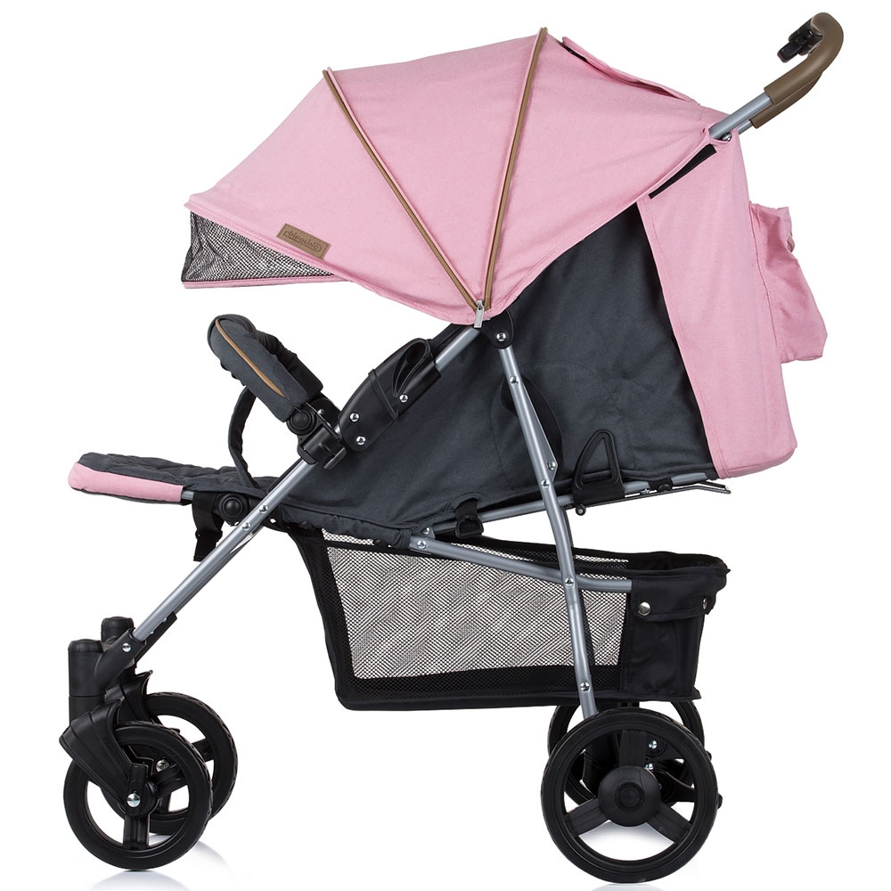 Carucior sport Chipolino Mixie blush cu husa picioare - imagine 6