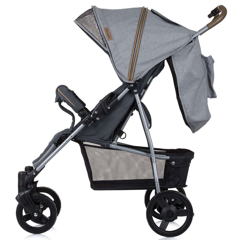 Carucior sport Chipolino Mixie platinum cu husa picioare - imagine 4