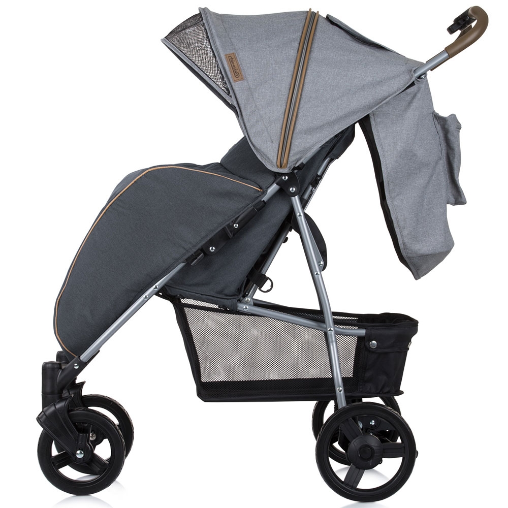 Carucior sport Chipolino Mixie platinum cu husa picioare - imagine 6