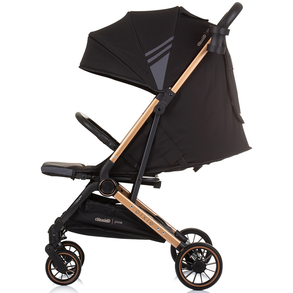 Carucior sport Chipolino Pixie obsidian gold - imagine 3