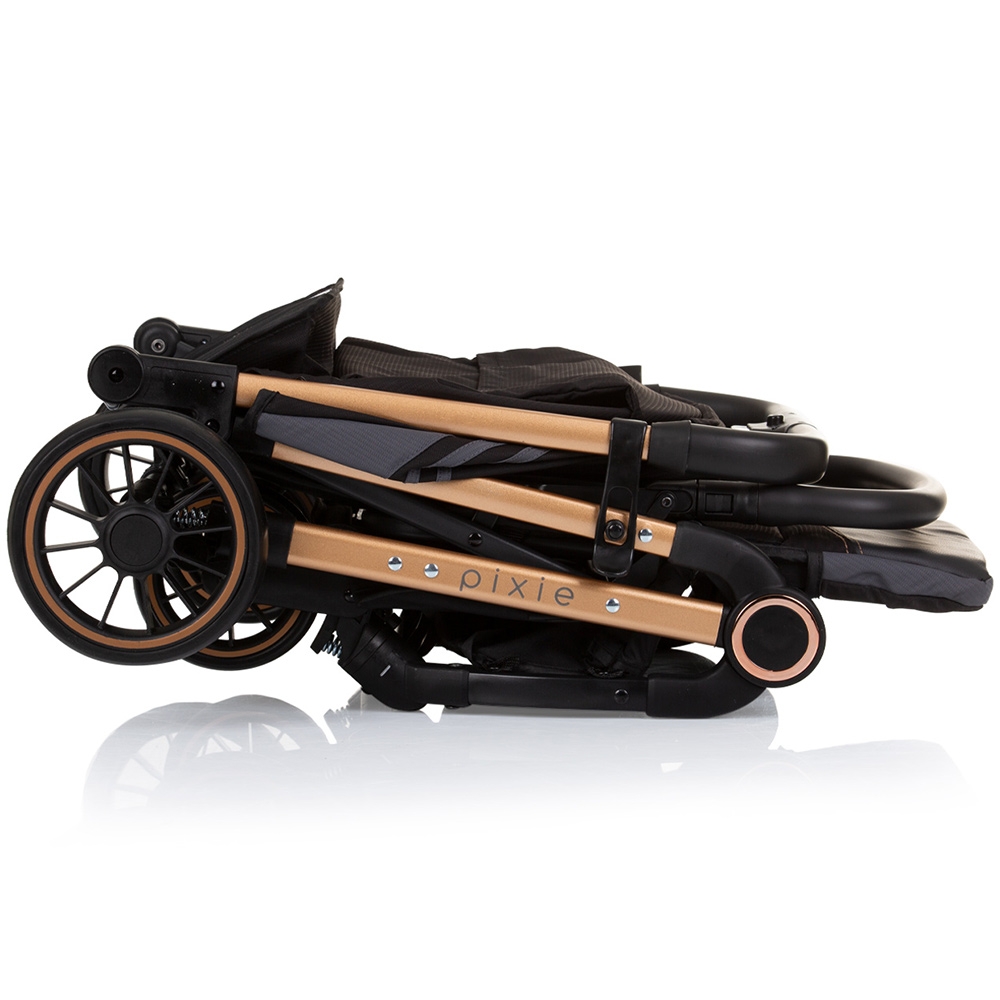 Carucior sport Chipolino Pixie obsidian gold - imagine 4