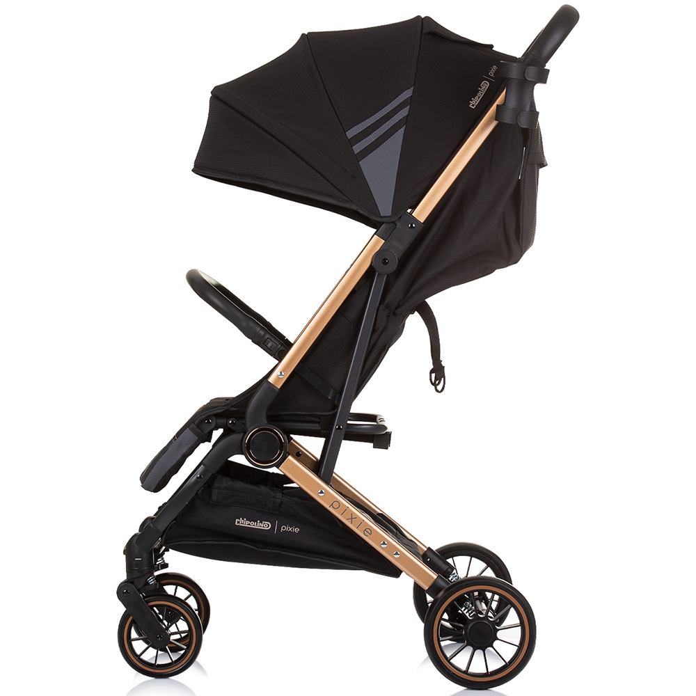 Carucior sport Chipolino Pixie obsidian gold - imagine 2
