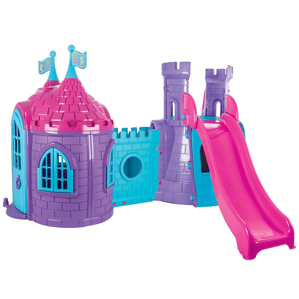 Casuta cu tobogan pentru copii Pilsan Castle with Slide purple Casuta cu tobogan pentru copii Pilsan Castle with Slide purple