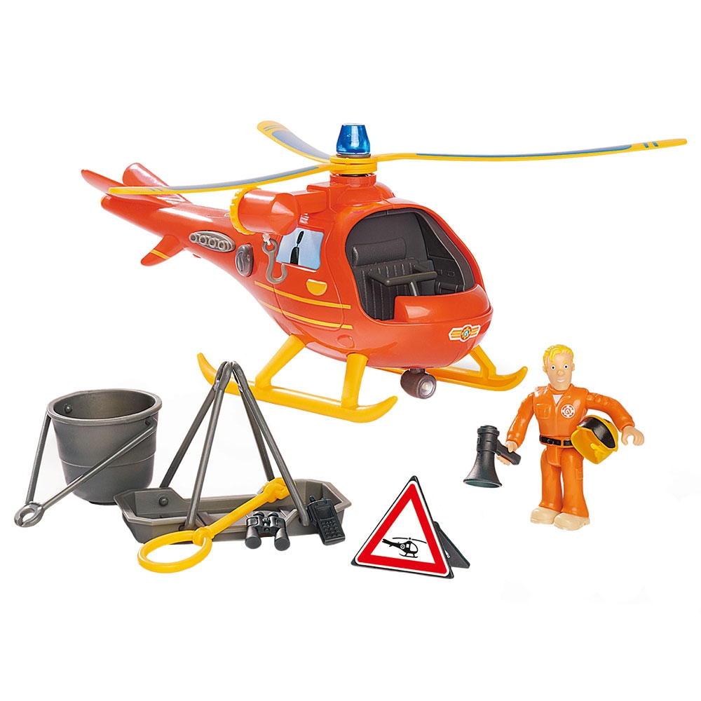 Elicopter electric Simba Fireman Sam Wallaby cu figurina Tom Elicopter electric Simba Fireman Sam Wallaby cu figurina Tom