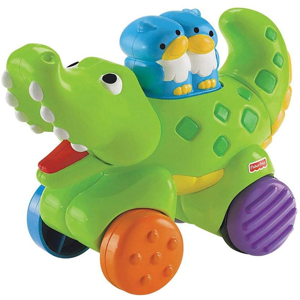 Jucarie Fisher Price by Mattel Infant Press and Go Crocodil Jucarie Fisher Price by Mattel Infant Press and Go Crocodil