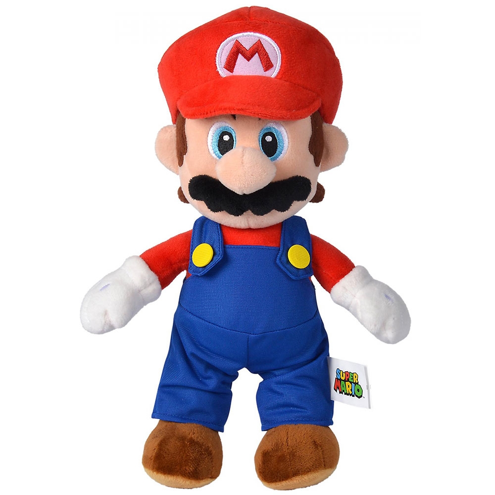 Jucarie de plus Simba Super Mario, Mario 30 cm Jucarie de plus Simba Super Mario, Mario 30 cm