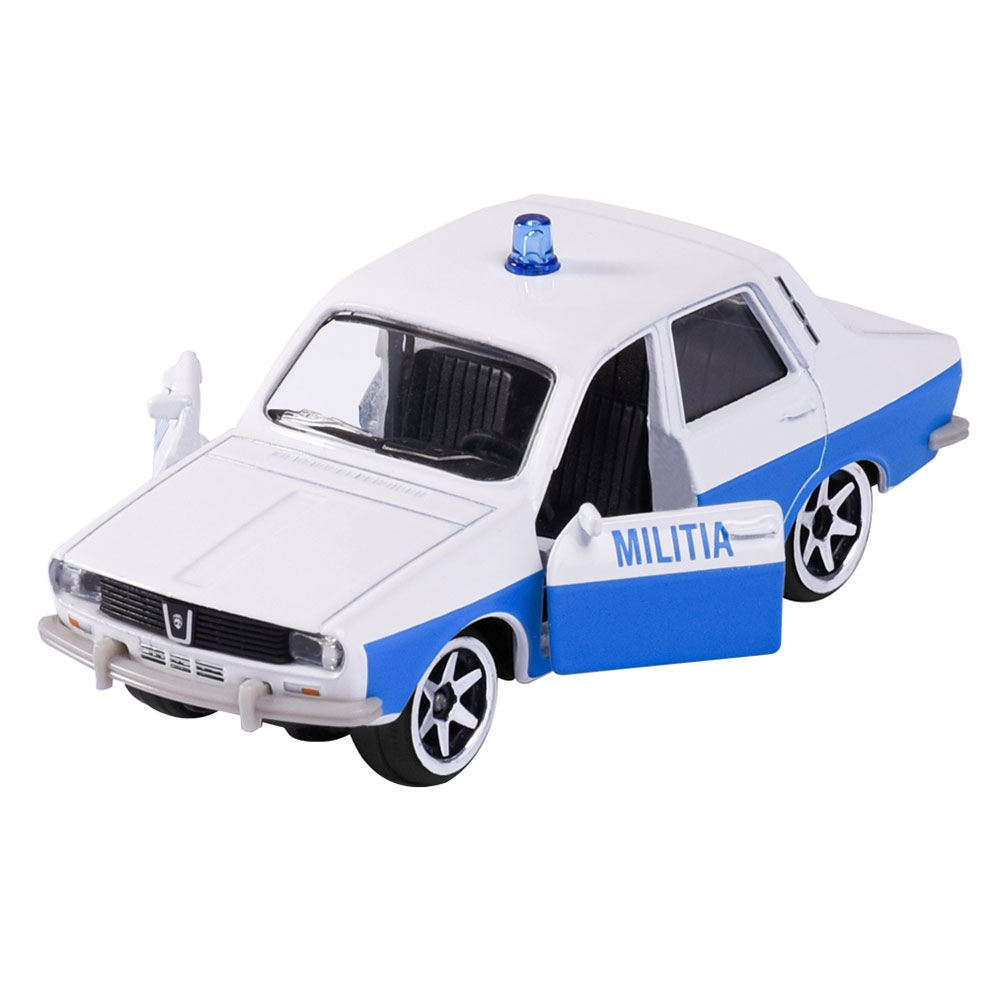 Masinuta Majorette Dacia 1300 militia alb albastru Masinuta Majorette Dacia 1300 militia alb albastru