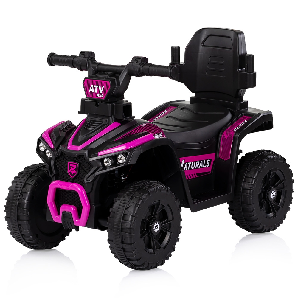 Masinuta de impins Chipolino ATV cu maner pink - imagine 3