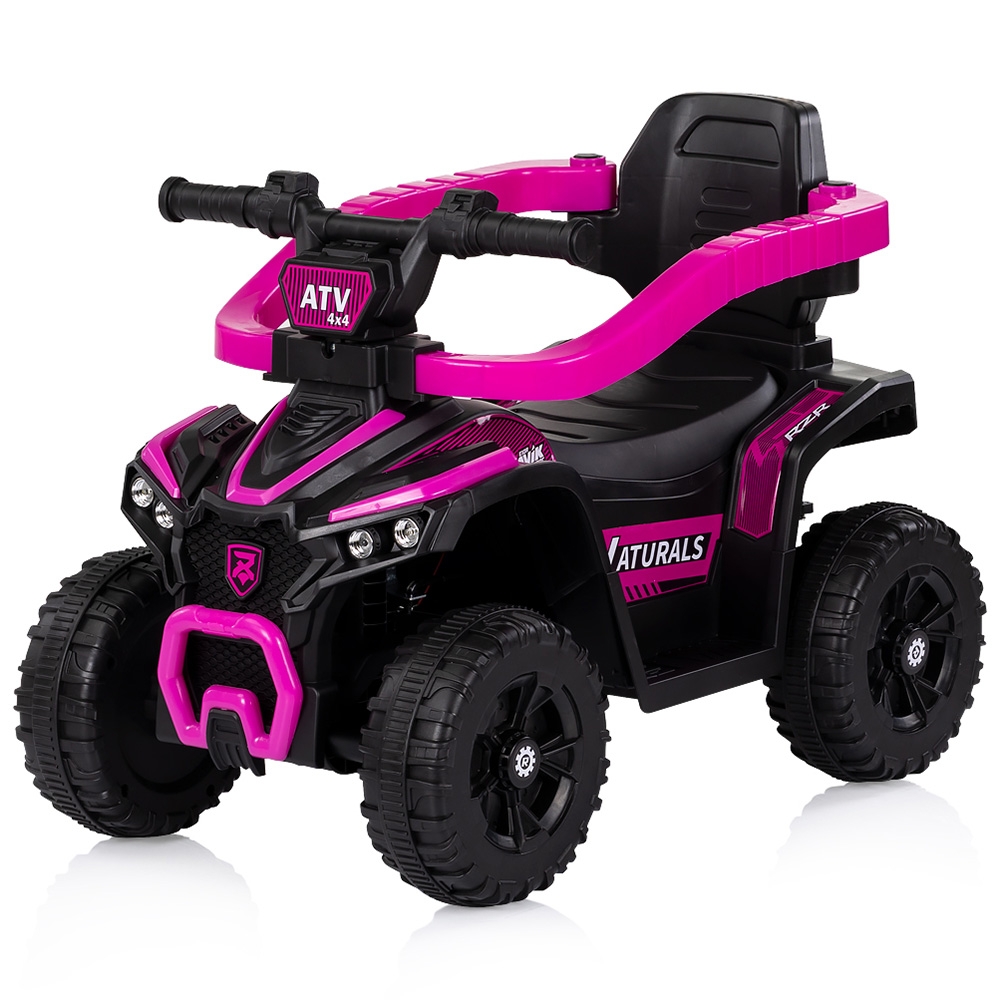 Masinuta de impins Chipolino ATV cu maner pink - imagine 2