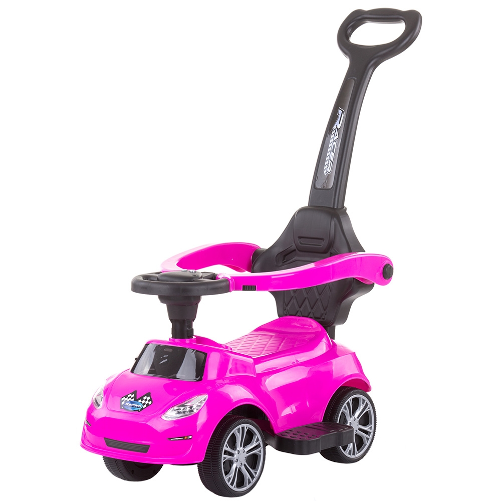 Masinuta de impins Chipolino Turbo pink cu maner Masinuta de impins Chipolino Turbo pink cu maner