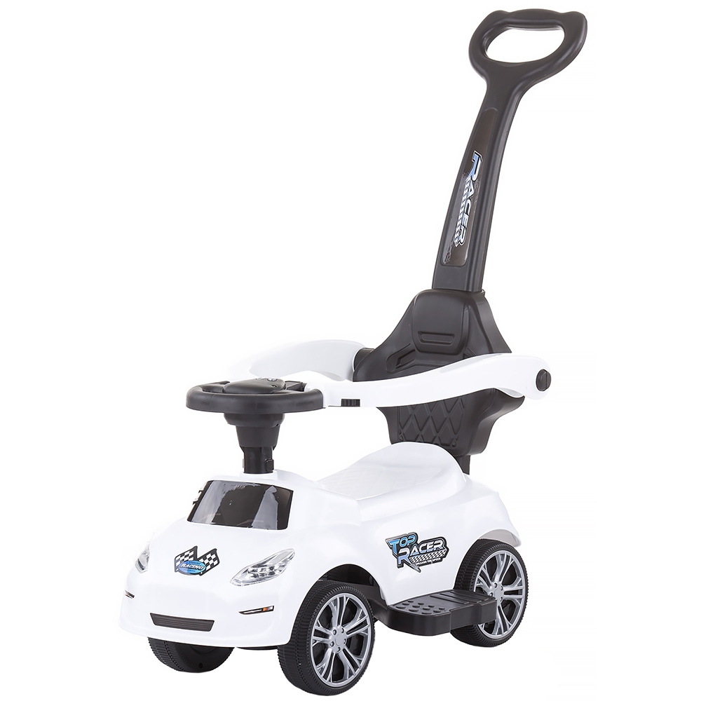 Masinuta de impins Chipolino Turbo white cu maner Masinuta de impins Chipolino Turbo white cu maner