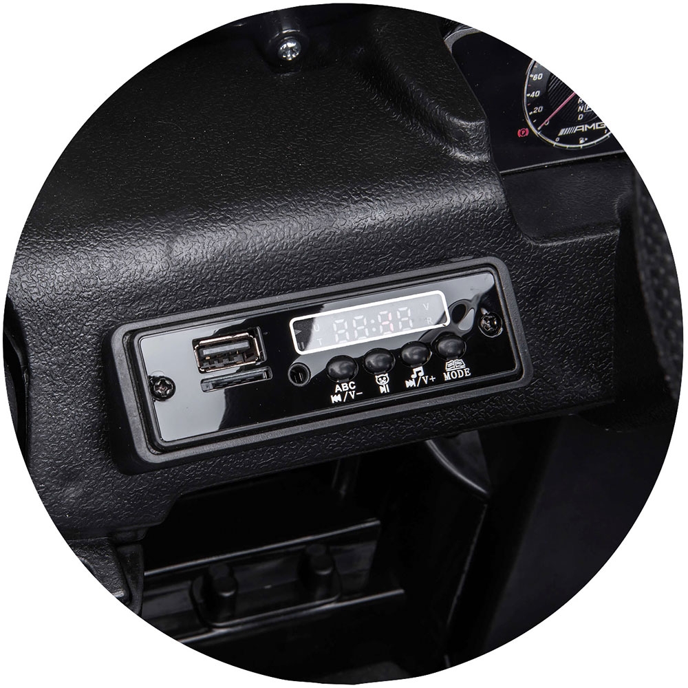 Masinuta electrica Chipolino SUV Mercedes G63 AMG cu scaun din piele si roti EVA black - imagine 10