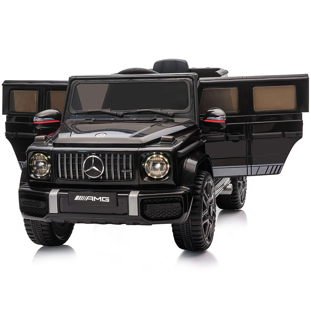 Masinuta electrica Chipolino SUV Mercedes G63 AMG cu scaun din piele si roti EVA black - imagine 5