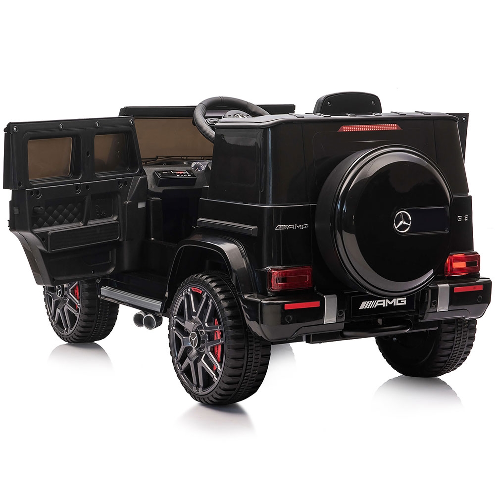 Masinuta electrica Chipolino SUV Mercedes G63 AMG cu scaun din piele si roti EVA black - imagine 6