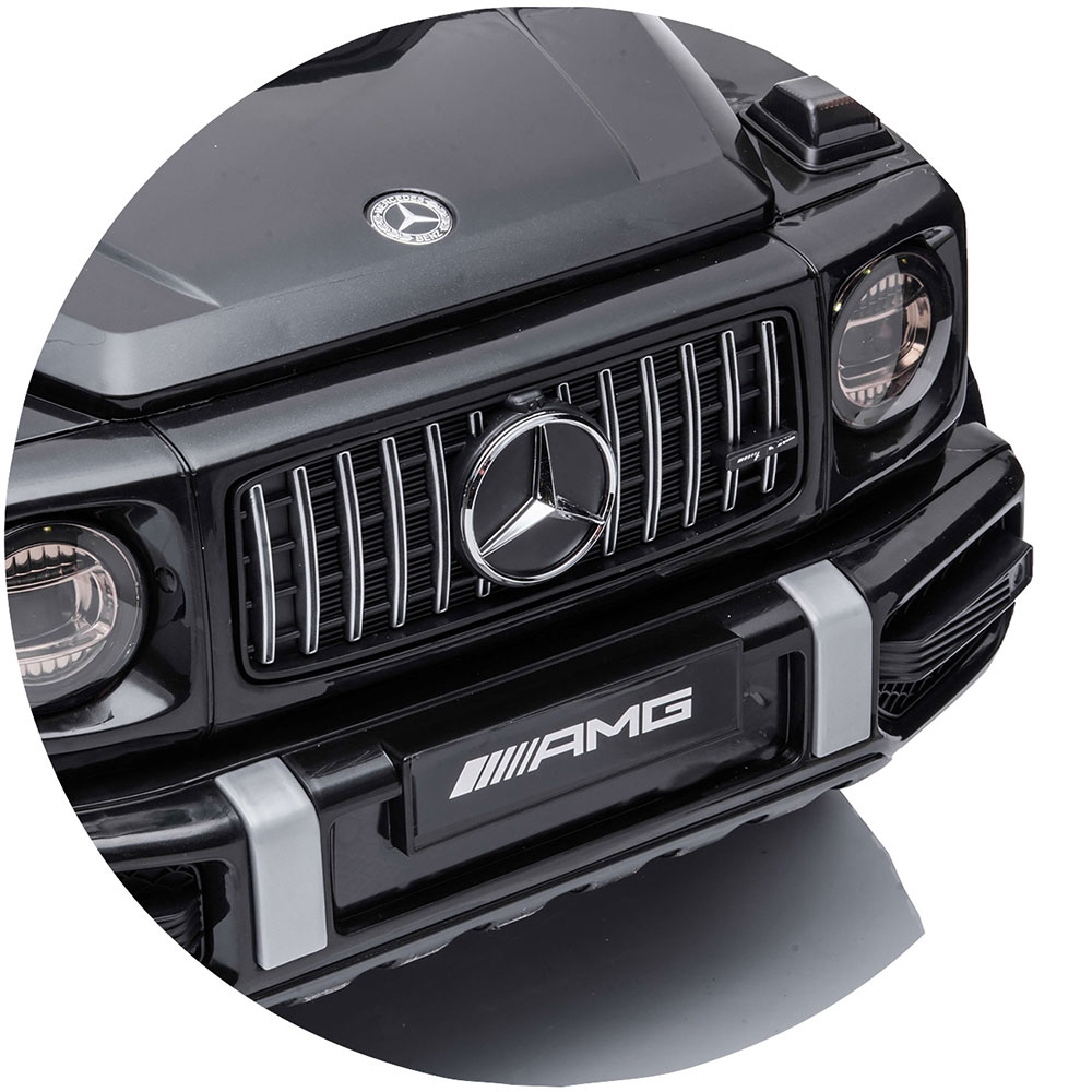Masinuta electrica Chipolino SUV Mercedes G63 AMG cu scaun din piele si roti EVA black - imagine 9