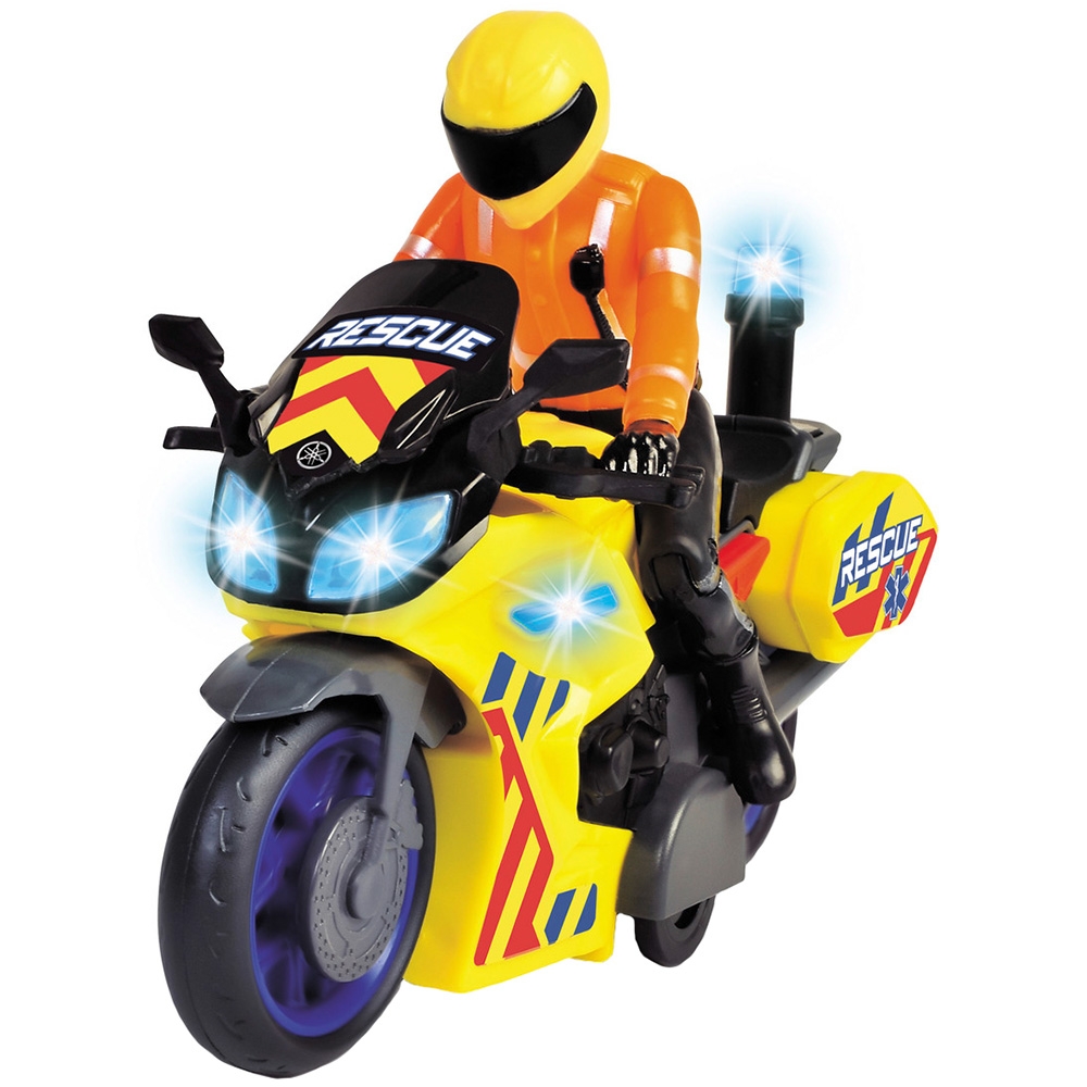 Motocicleta de salvare Dickie Toys Rescue Bike 17 cm cu lumini si sunete Motocicleta de salvare Dickie Toys Rescue Bike 17 cm cu lumini si sunete