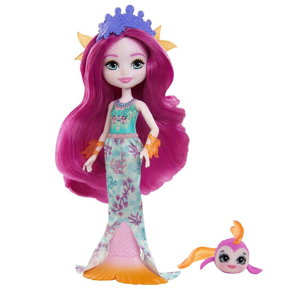 Papusa Enchantimals by Mattel Maura Mermaid cu figurina Glide Papusa Enchantimals by Mattel Maura Mermaid cu figurina Glide
