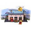 Pista de masini Dickie Toys Fireman Sam Rescue Team Sam Fire cu 3 masinute, 1 elicopter si o figurina Pista de masini Dickie Toys Fireman Sam Rescue Team Sam Fire cu 3 masinute, 1 elicopter si o figurina