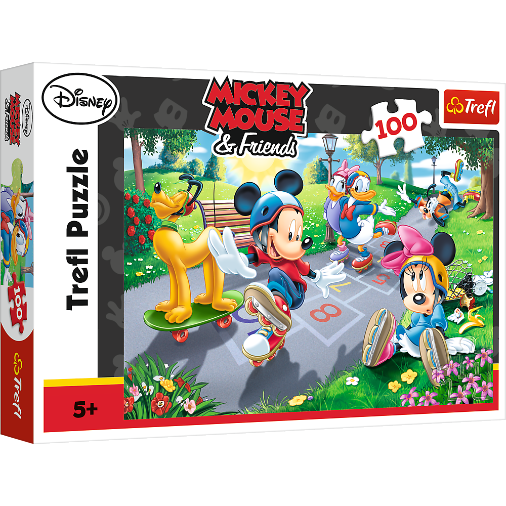 Puzzle Trefl Disney Mickey Mouse, Joaca pe role 100 piese Puzzle Trefl Disney Mickey Mouse, Joaca pe role 100 piese