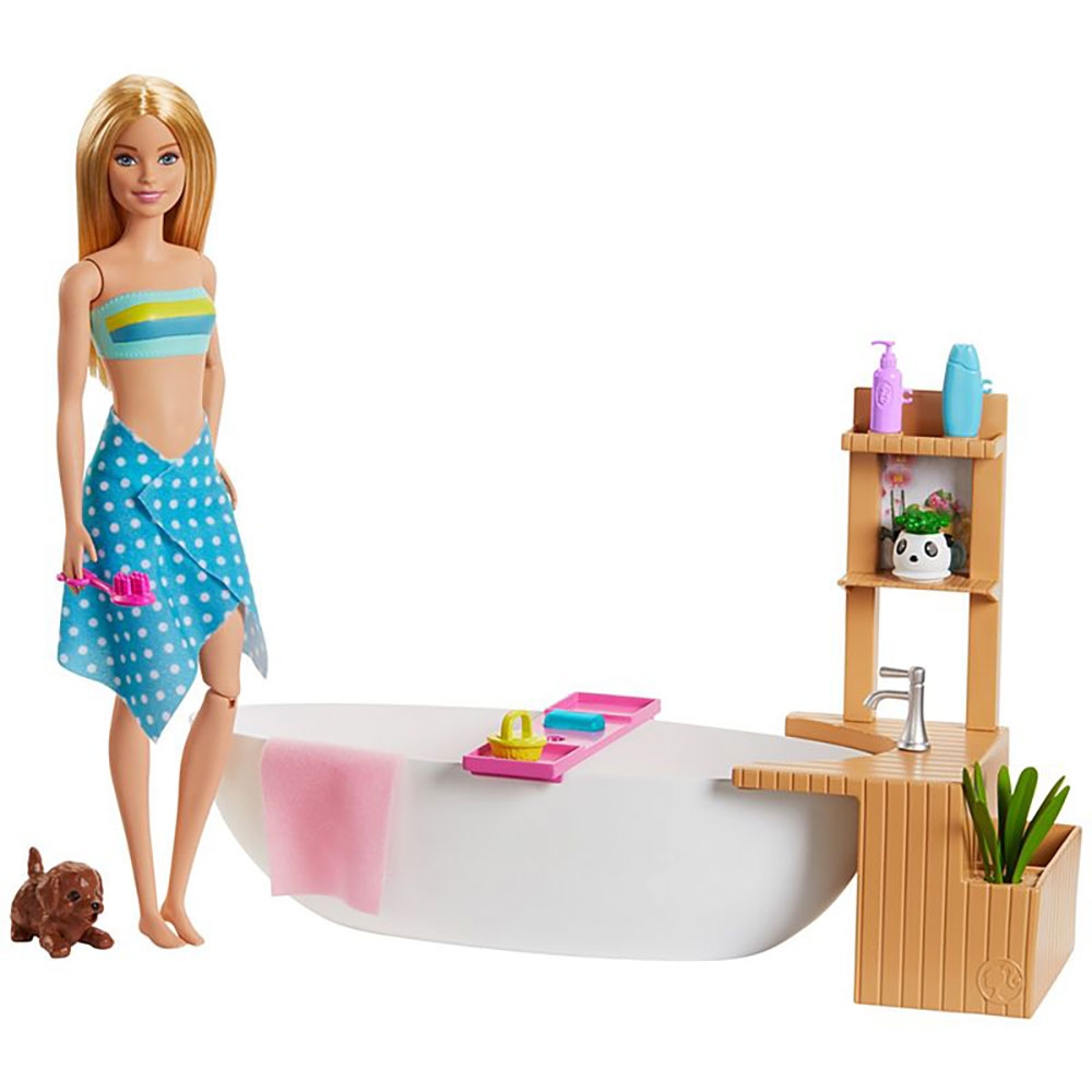 Set Barbie by Mattel Wellness and Fitness Papusa cu cada Set Barbie by Mattel Wellness and Fitness Papusa cu cada