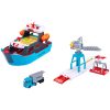 Set Majorette Creatix Logistic Freight Ship cu nava, camion si macara Set Majorette Creatix Logistic Freight Ship cu nava, camion si macara