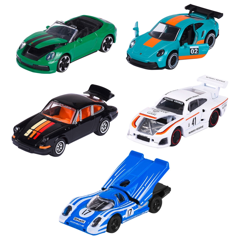 Set Majorette Porsche Motorsport cu 5 masinute Set Majorette Porsche Motorsport cu 5 masinute