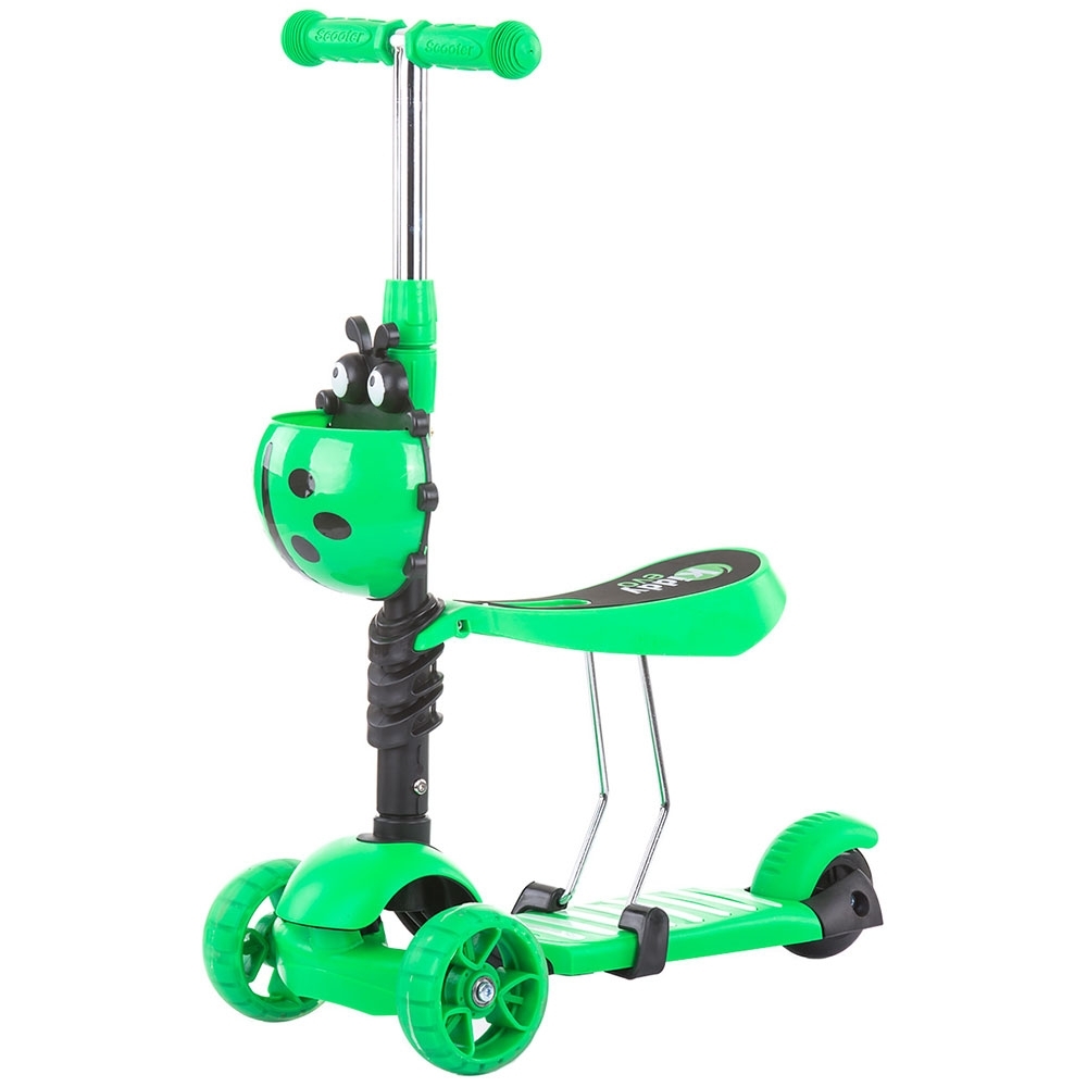 Trotineta Chipolino Kiddy Evo 3 in 1 cu maner lime - imagine 4