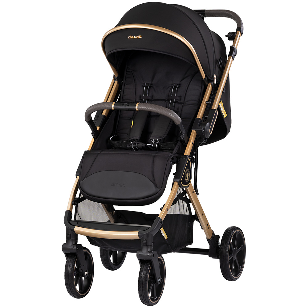 Carucior sport Chipolino Omnia cu maner reversibil noir Carucior sport Chipolino Omnia cu maner reversibil noir