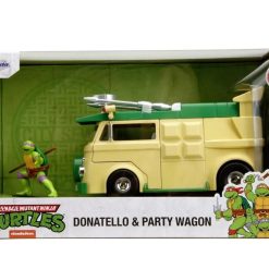 JADA TESTOASELE NINJA SET METALIC FIGURINA DONATELLO SI VAGONUL DE PETRECERE SCARA 1 LA 24 JADA TESTOASELE NINJA SET METALIC FIGURINA DONATELLO SI VAGONUL DE PETRECERE SCARA 1 LA 24