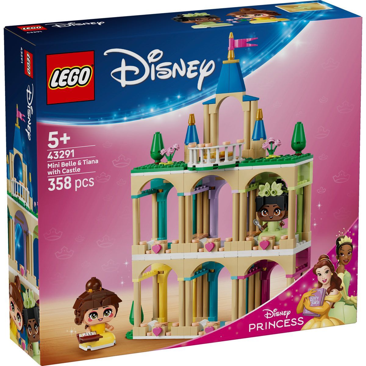 LEGO DISNEY PRINCESS MINIPRINTESELE BELLE SI TIANA LA CASTEL 43291 - imagine 2
