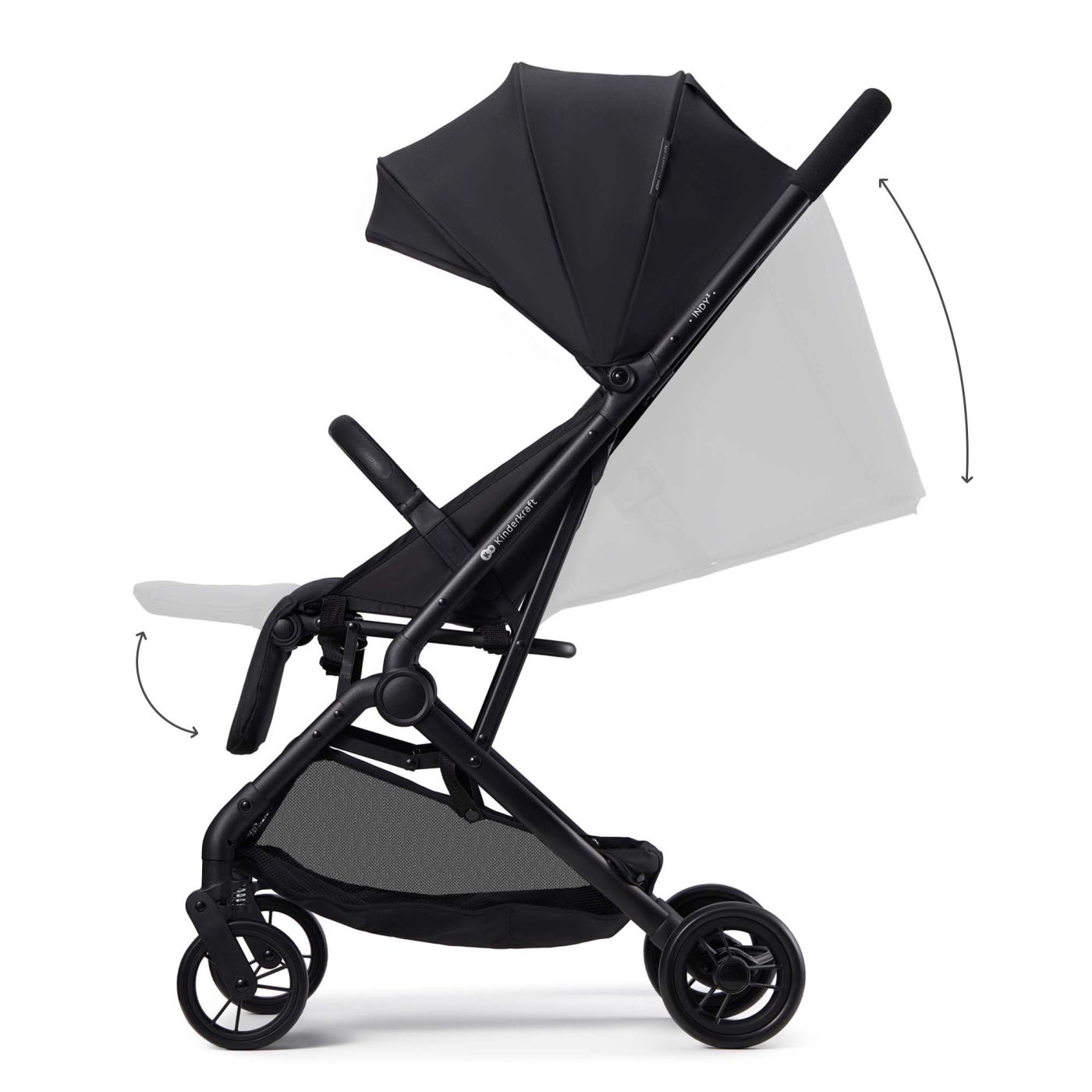 CARUCIOR SPORT KINDERKRAFT INDY3, COAL BLACK - imagine 2