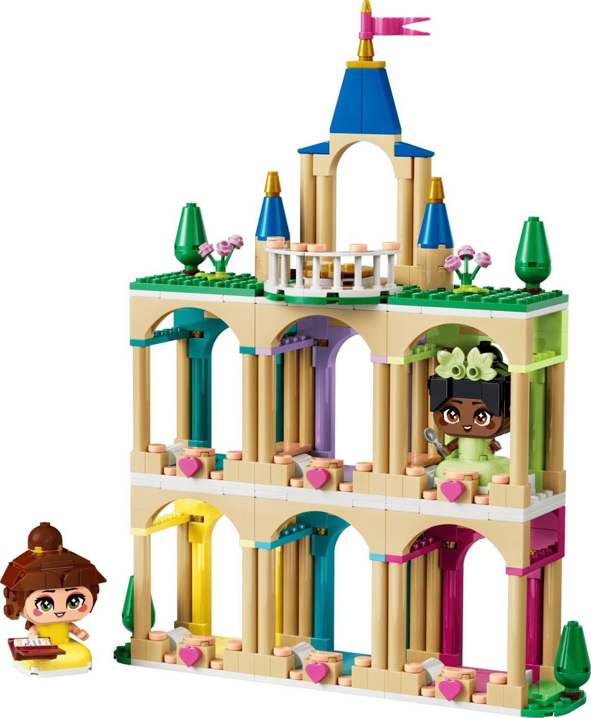 LEGO DISNEY PRINCESS MINIPRINTESELE BELLE SI TIANA LA CASTEL 43291 - imagine 3