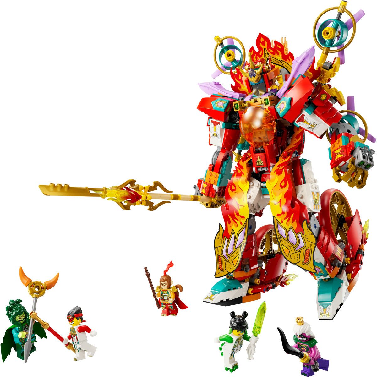 LEGO MONKIE KID ROBOTUL CU INEL DE FOC AL LUI NEZHA 80057 - imagine 4