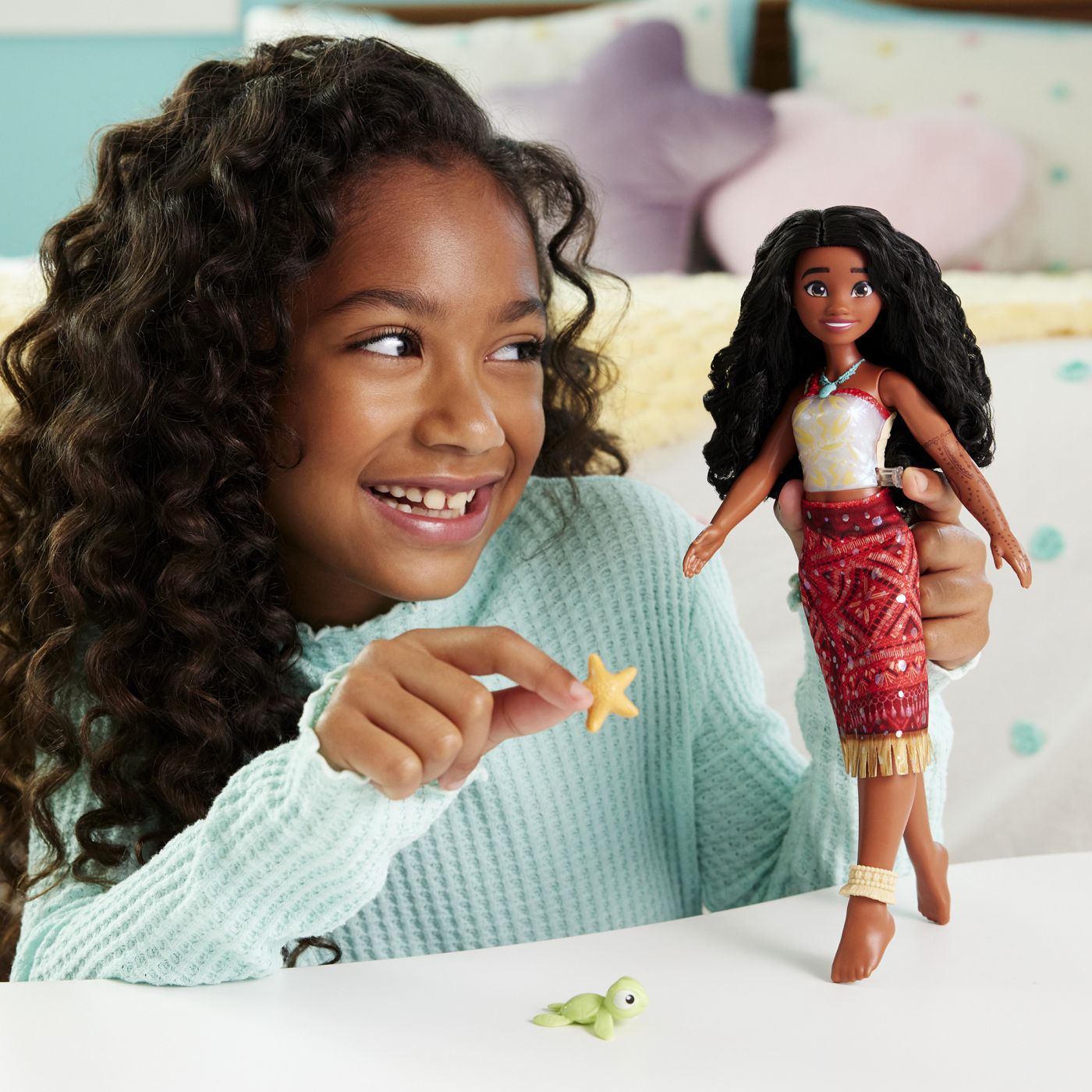 DISNEY PRINCESS COLOR CHANGE SET PAPUSA VAIANA INNOT CU ACCESORII - imagine 4