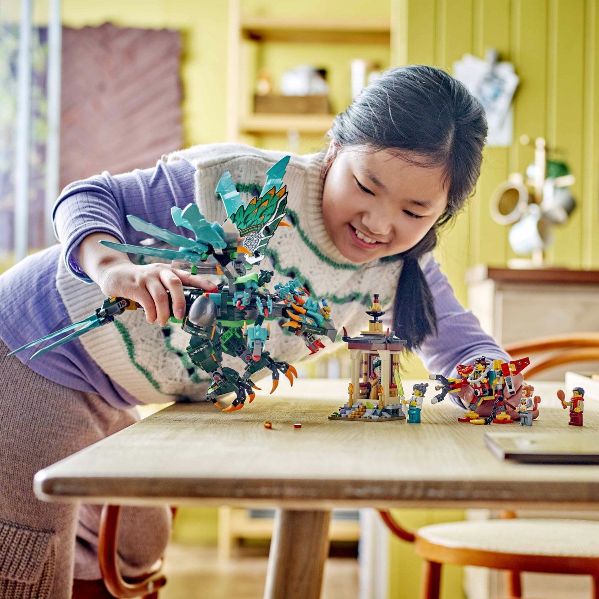 LEGO MONKIE KID BESTIA CU NOUA CAPETE 80056 - imagine 6