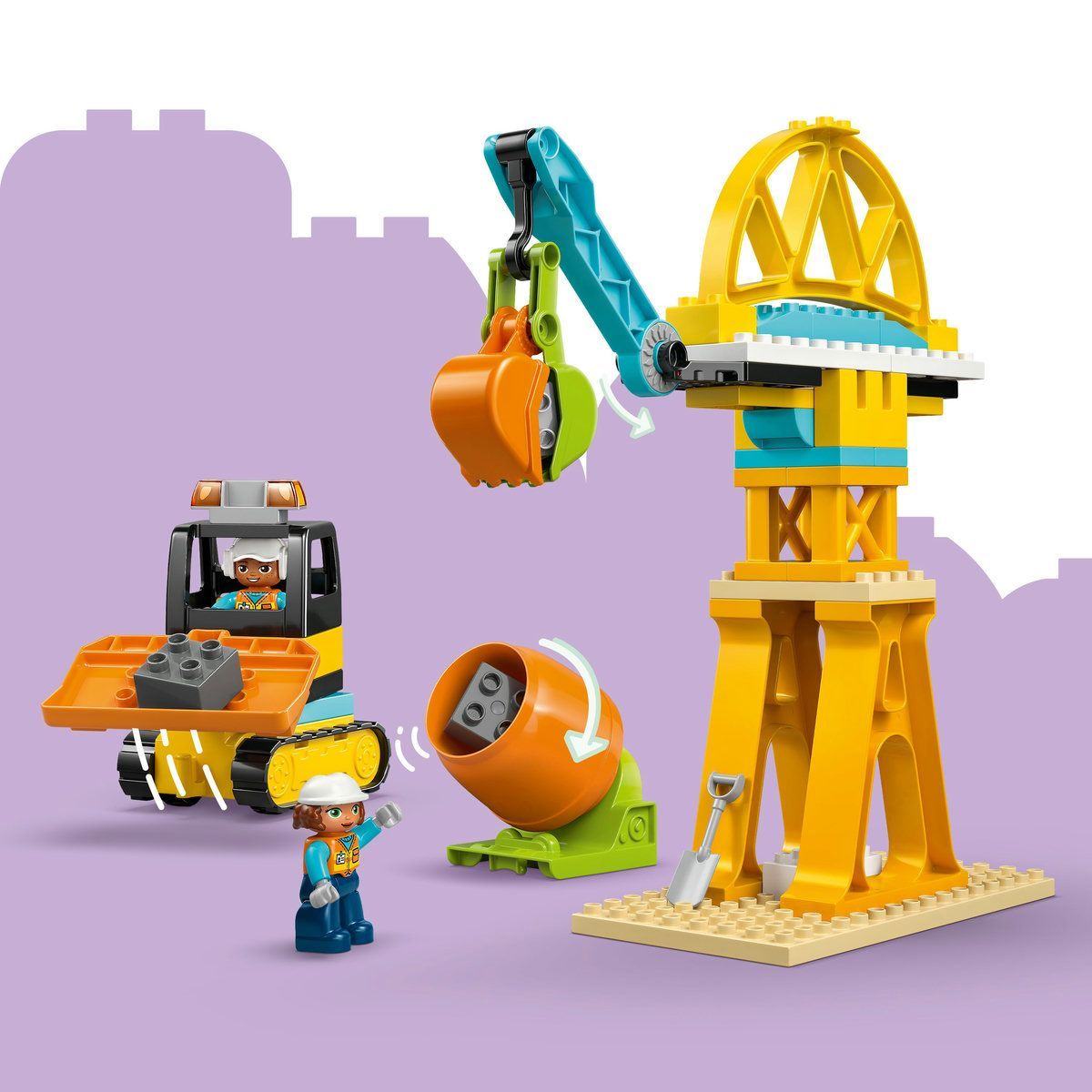 LEGO DUPLO SANTIER SI VEHICULE DE CONSTRUCTII 3 IN 1 10476 - imagine 6