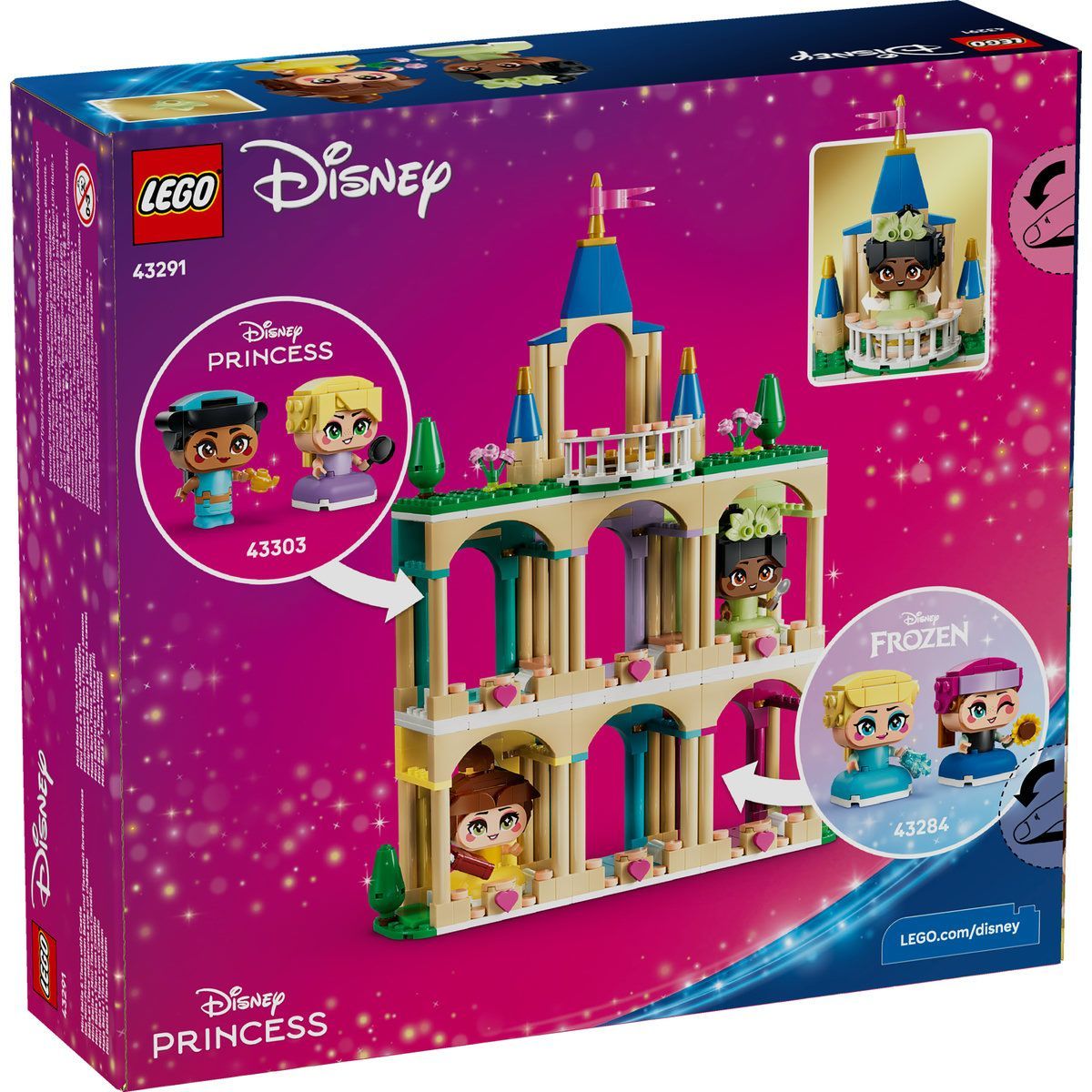 LEGO DISNEY PRINCESS MINIPRINTESELE BELLE SI TIANA LA CASTEL 43291 - imagine 10