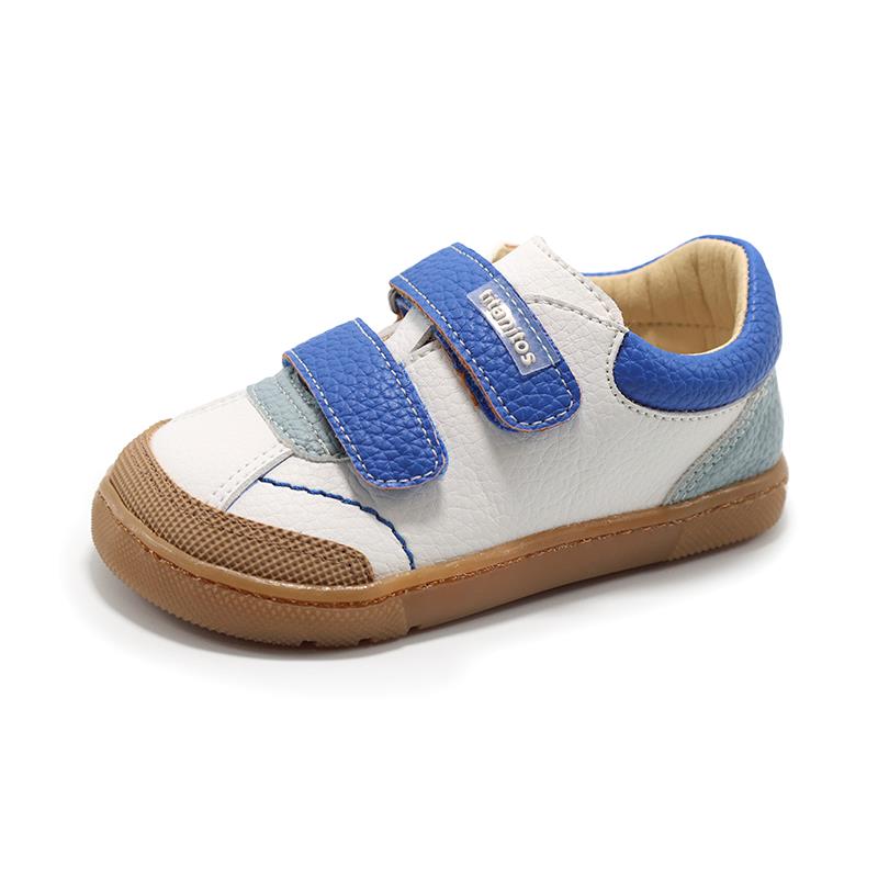 Pantofi copii băieți CRB540 Oscar – Ivory, material sintetic, talpă plată - imagine 5