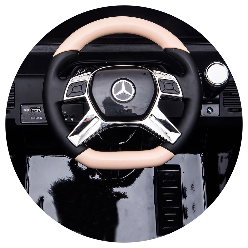 Masinuta electrica Chipolino SUV Mercedes Maybach G650 black cu scaun din piele si roti EVA - imagine 9